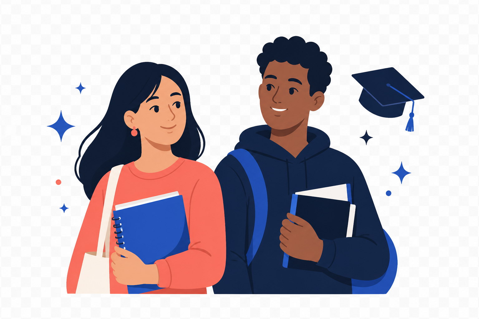 Students comparing university options