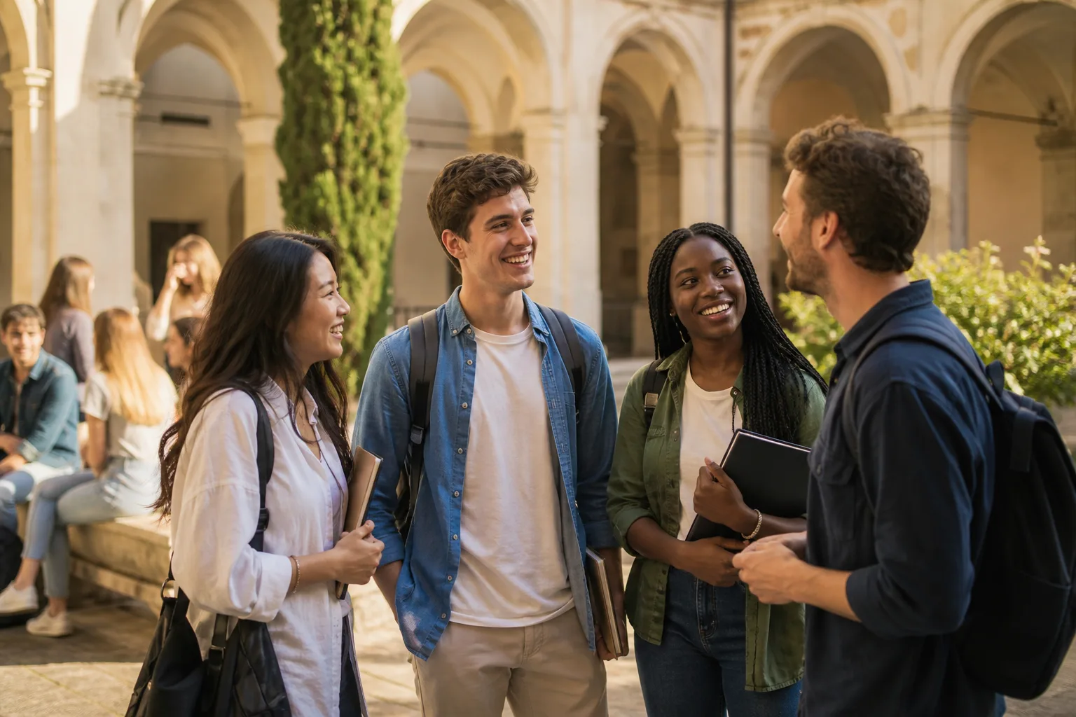 International students at an Italian university