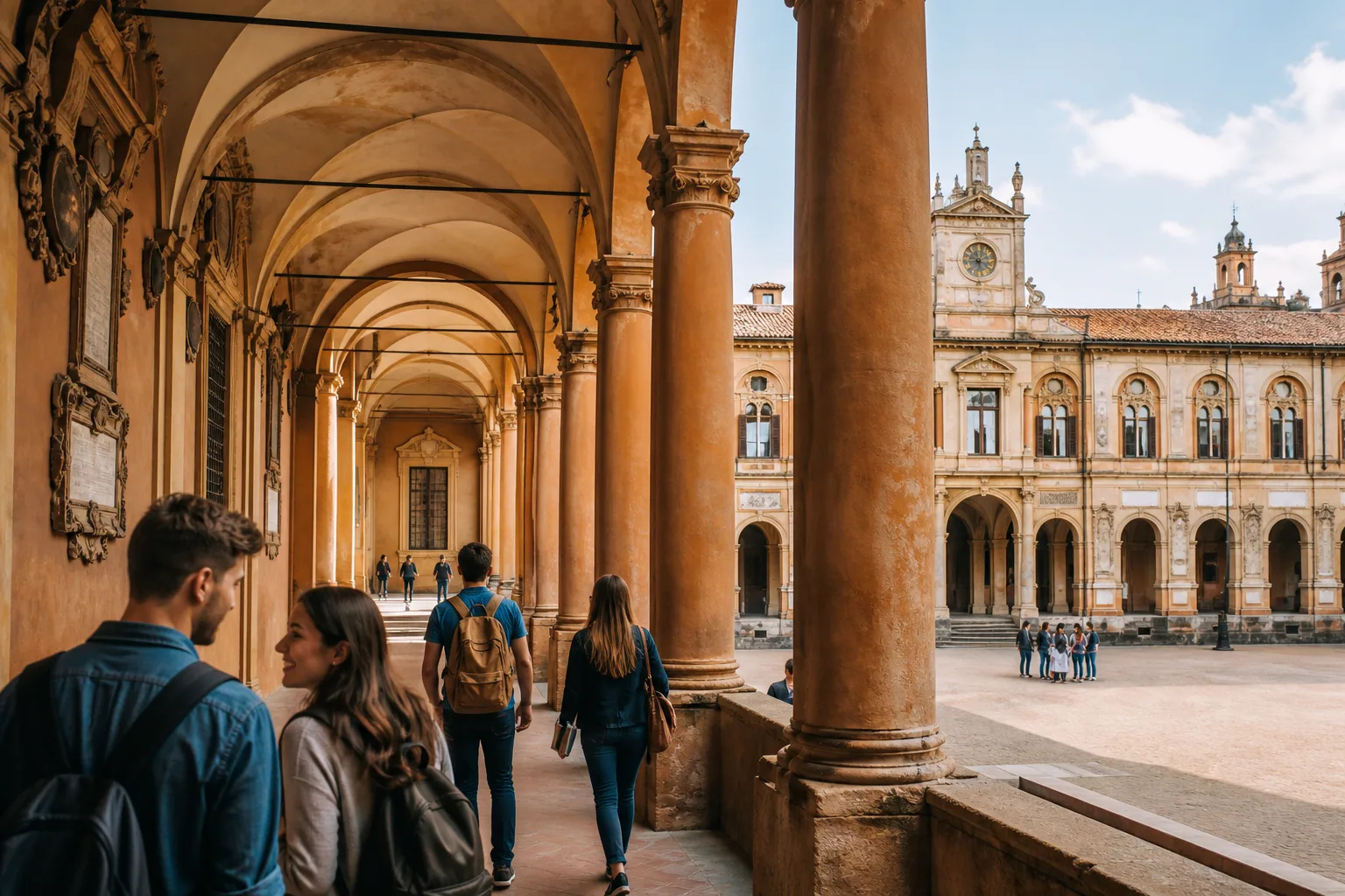 Historic university campus in Italy